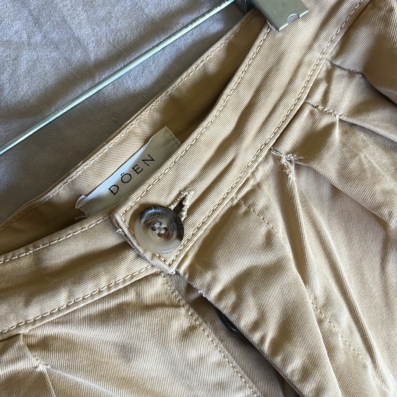 Doen Valentin Pant Tan color, thick cotton Sz 0 / my favorite pants - Picture 11 of 13